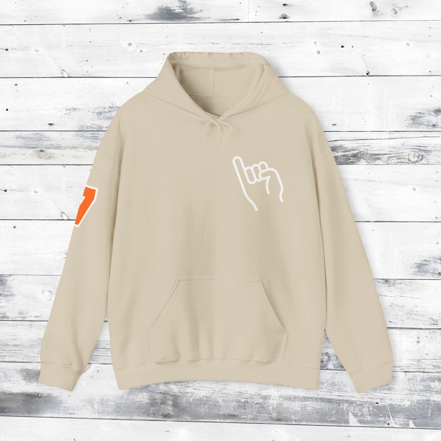 Custom Number Sleeve Jackets Stinger Hoodie Front - Old School R back