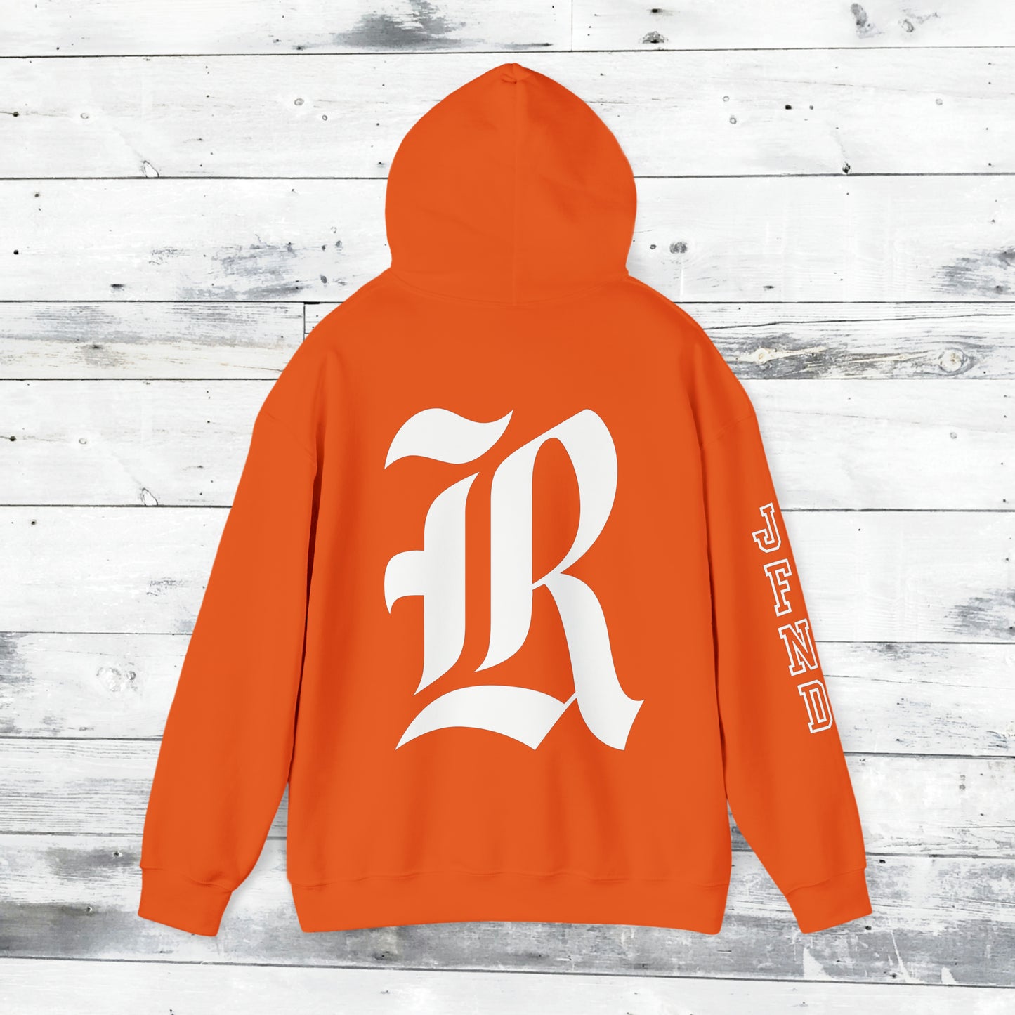 Jackets Stinger Hoodie Front - JFND Sleeve - Old School R back