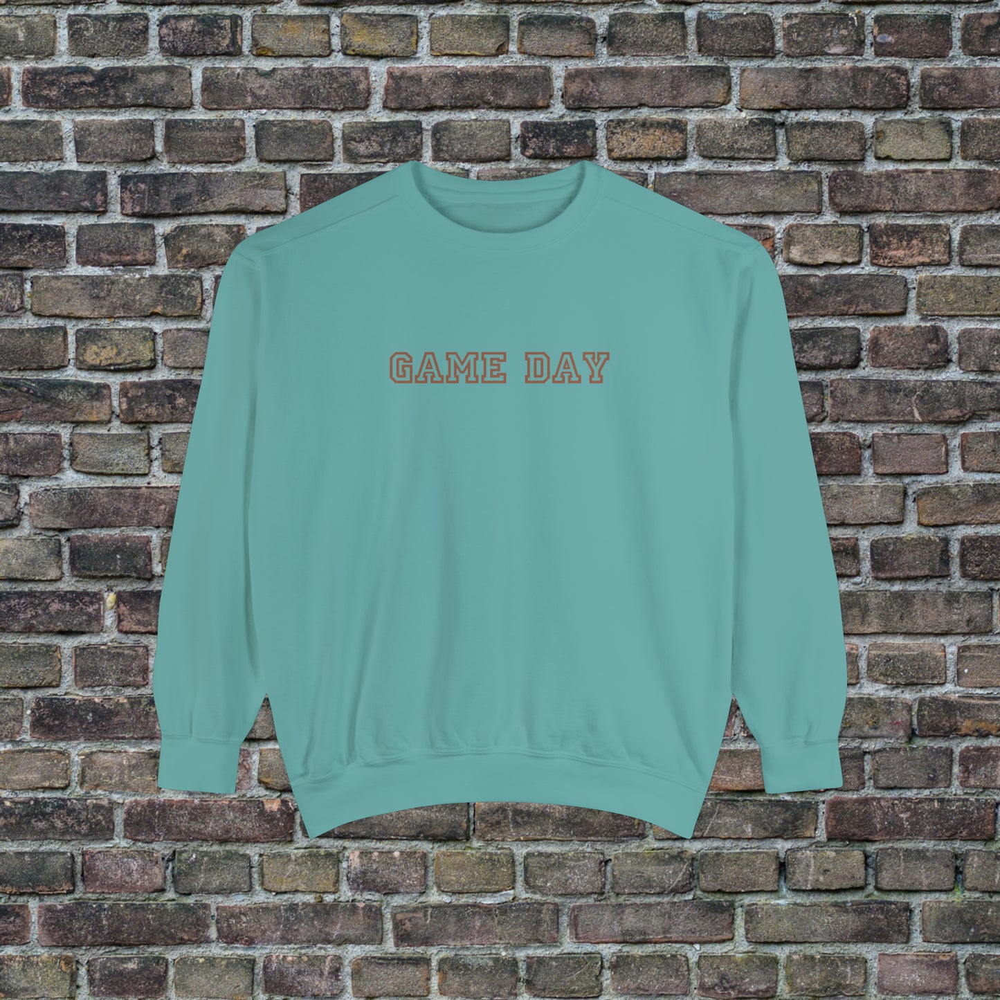 Game Day Comfort Colors Sweater - Brown Text