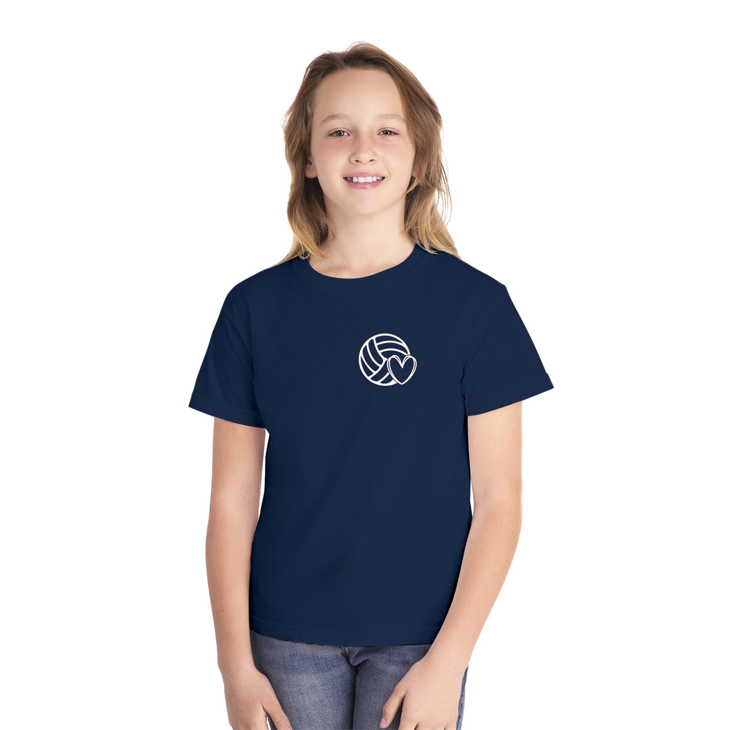 Fun Youth Volleyball Comfort Colors Tee