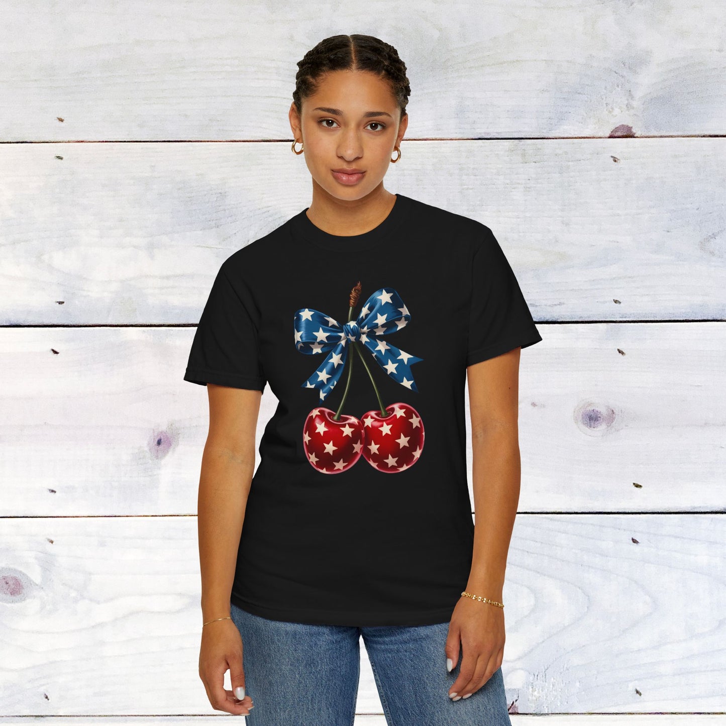 Freedom Cherries Comfort Colors Unisex Shirt