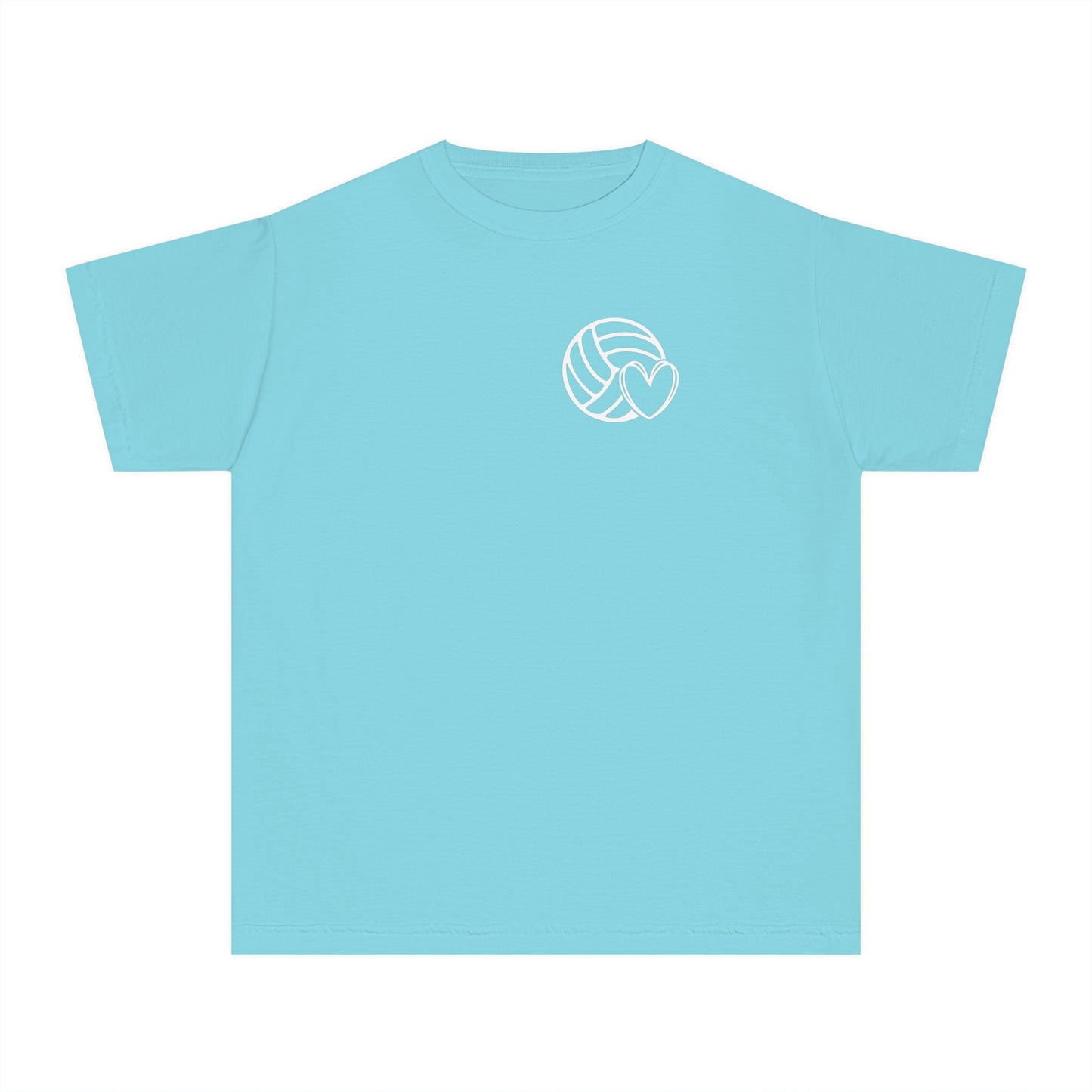 Fun Youth Volleyball Comfort Colors Tee