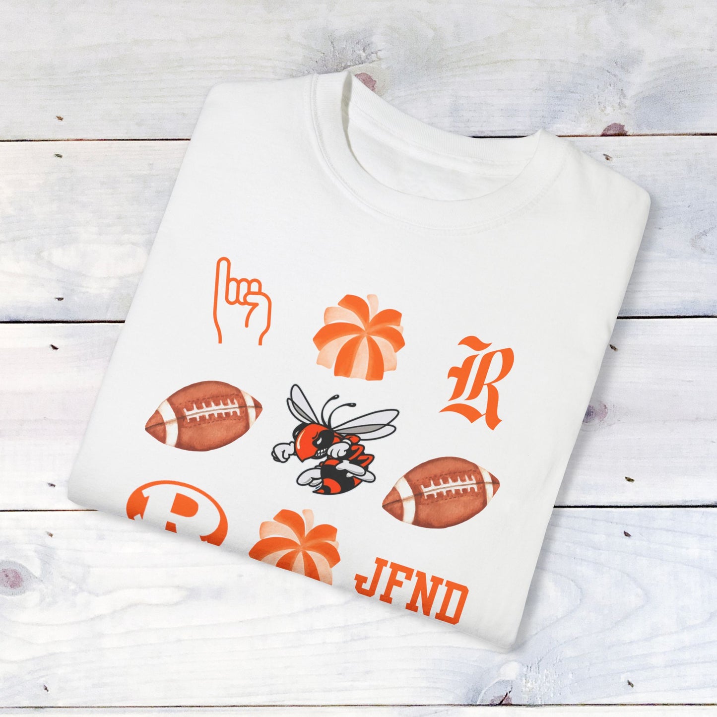 Rockwall Faves Pom & Footballs Grid Comfort Colors T