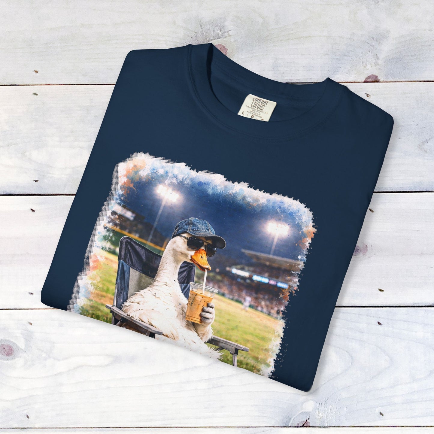 'I Live Here Now' Baseball Stadium Goose Comfort Colors Unisex T-Shirt