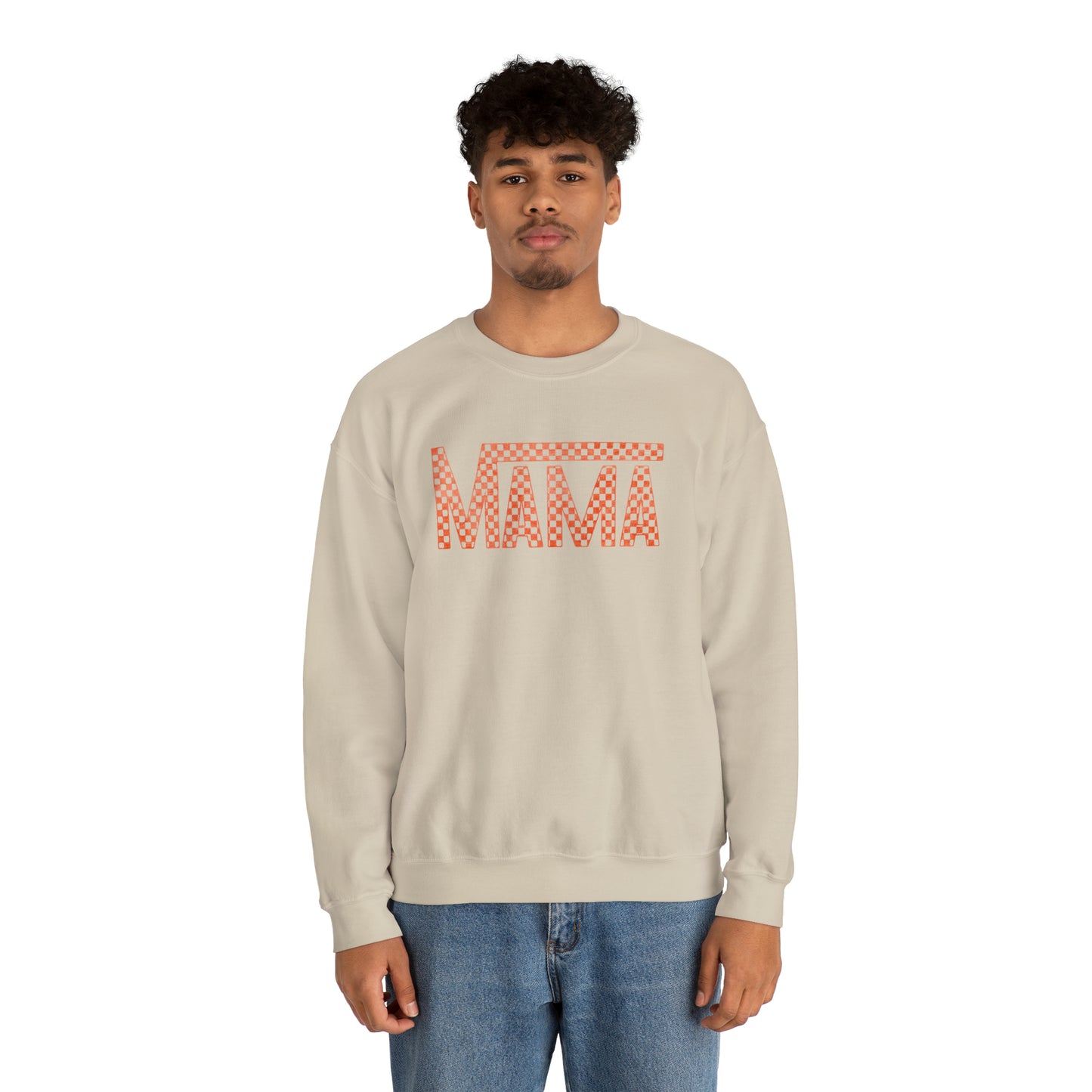 Orange Mama Checkered Sweater