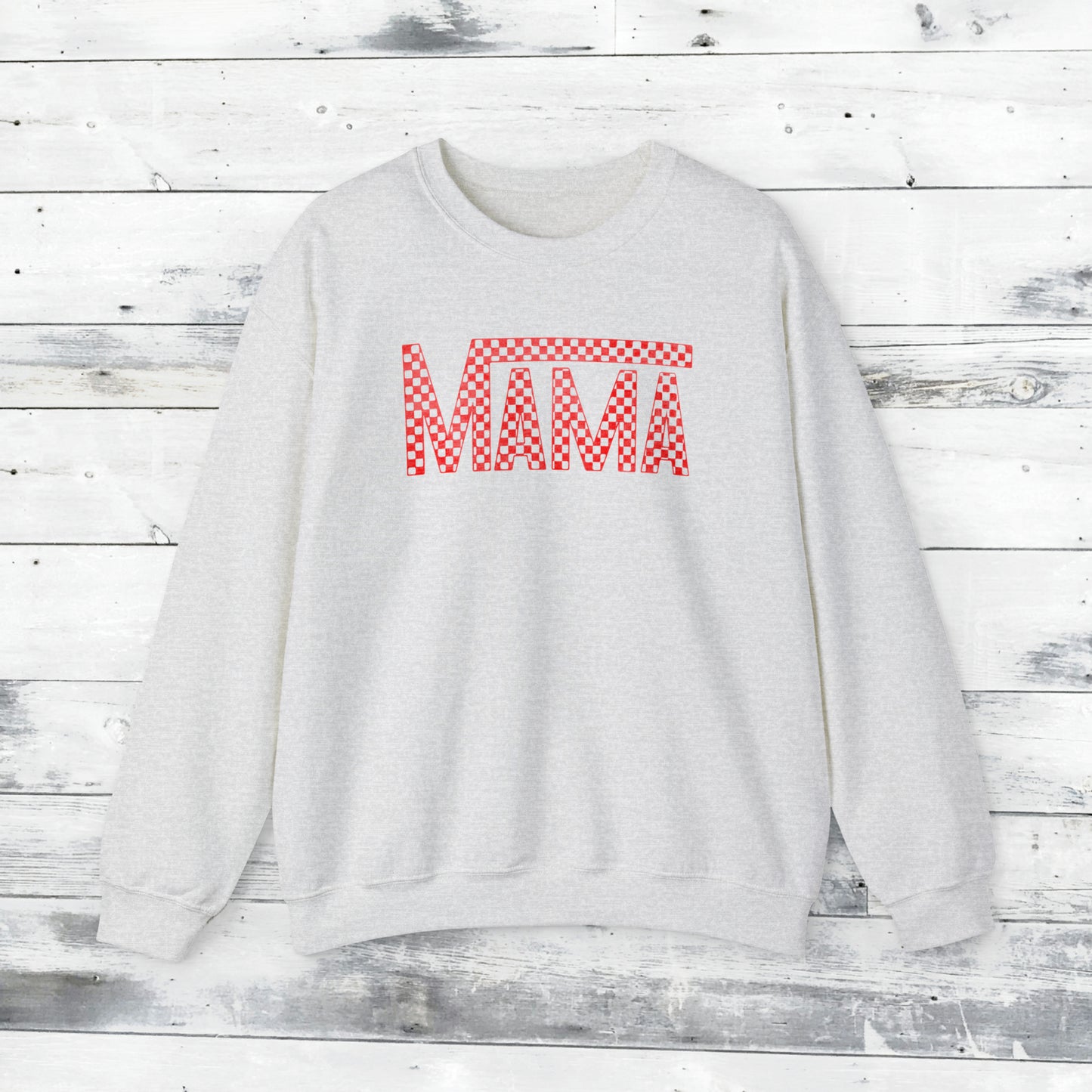 Red Mama Checkered Sweater