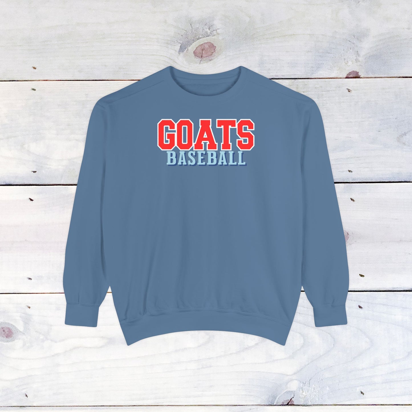 Goats Baseball Comfort Color Sweatshirt