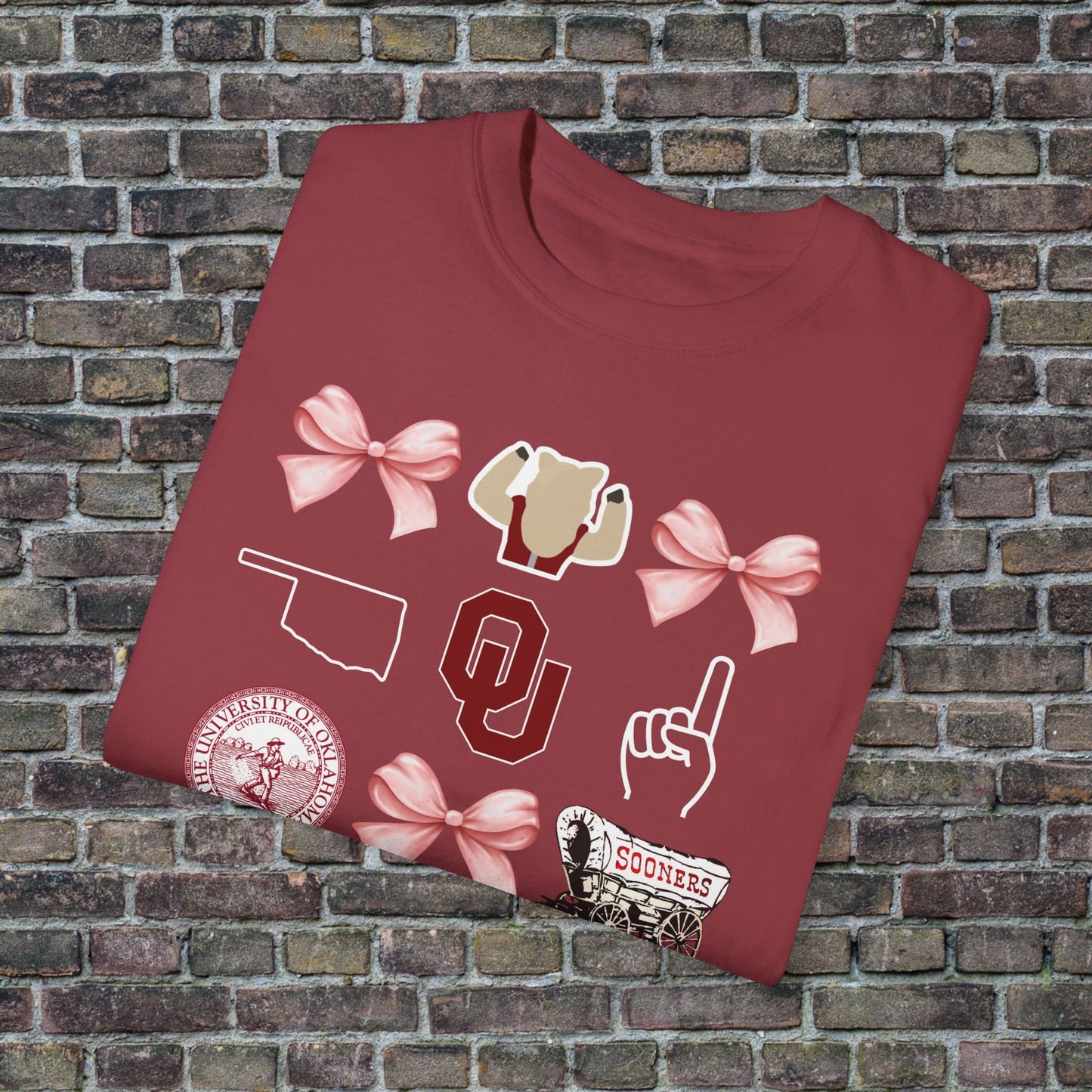 Oklahoma Sooners Bow Comfort Colors - Dark