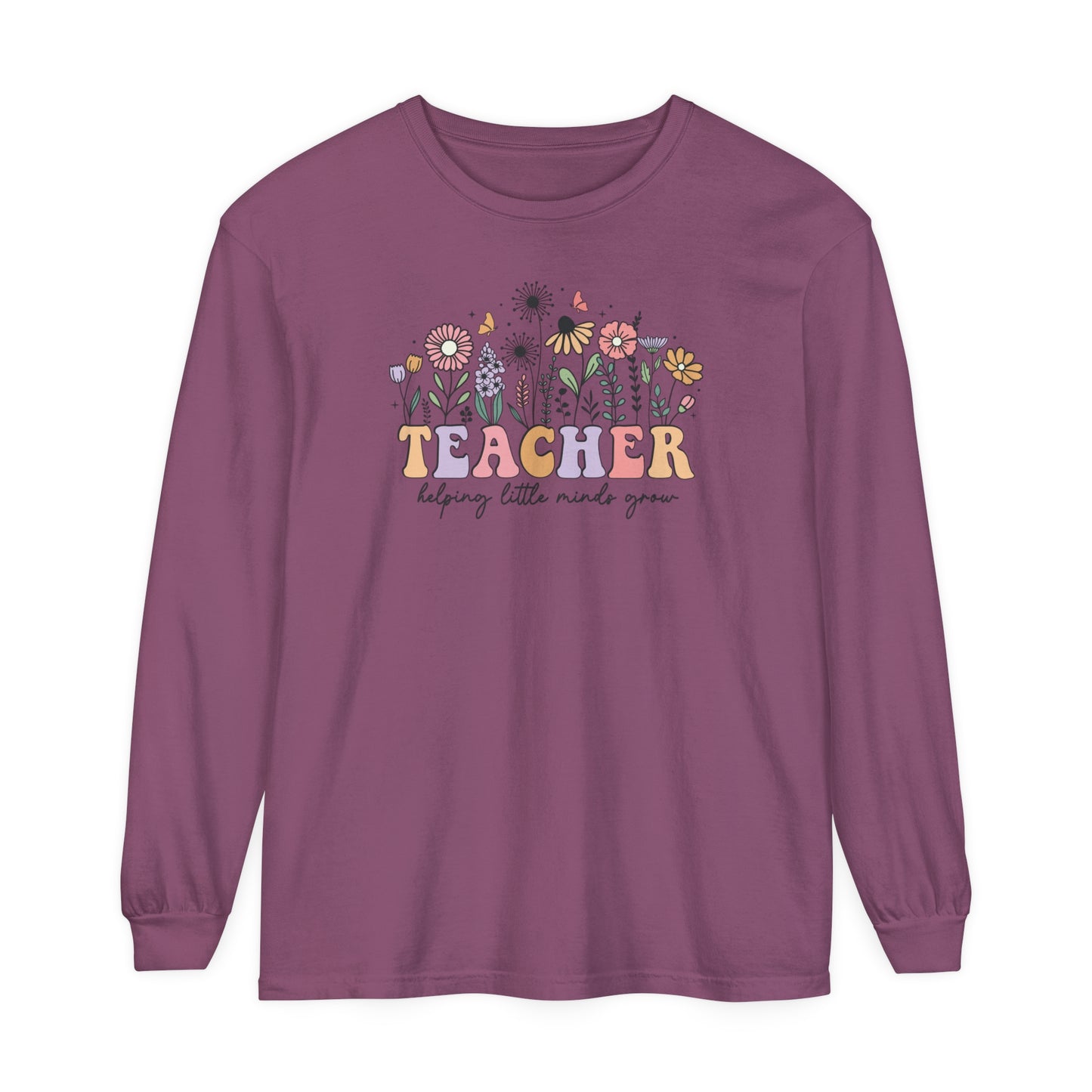 Teacher Long Sleeve Comfort Colors T-Shirt