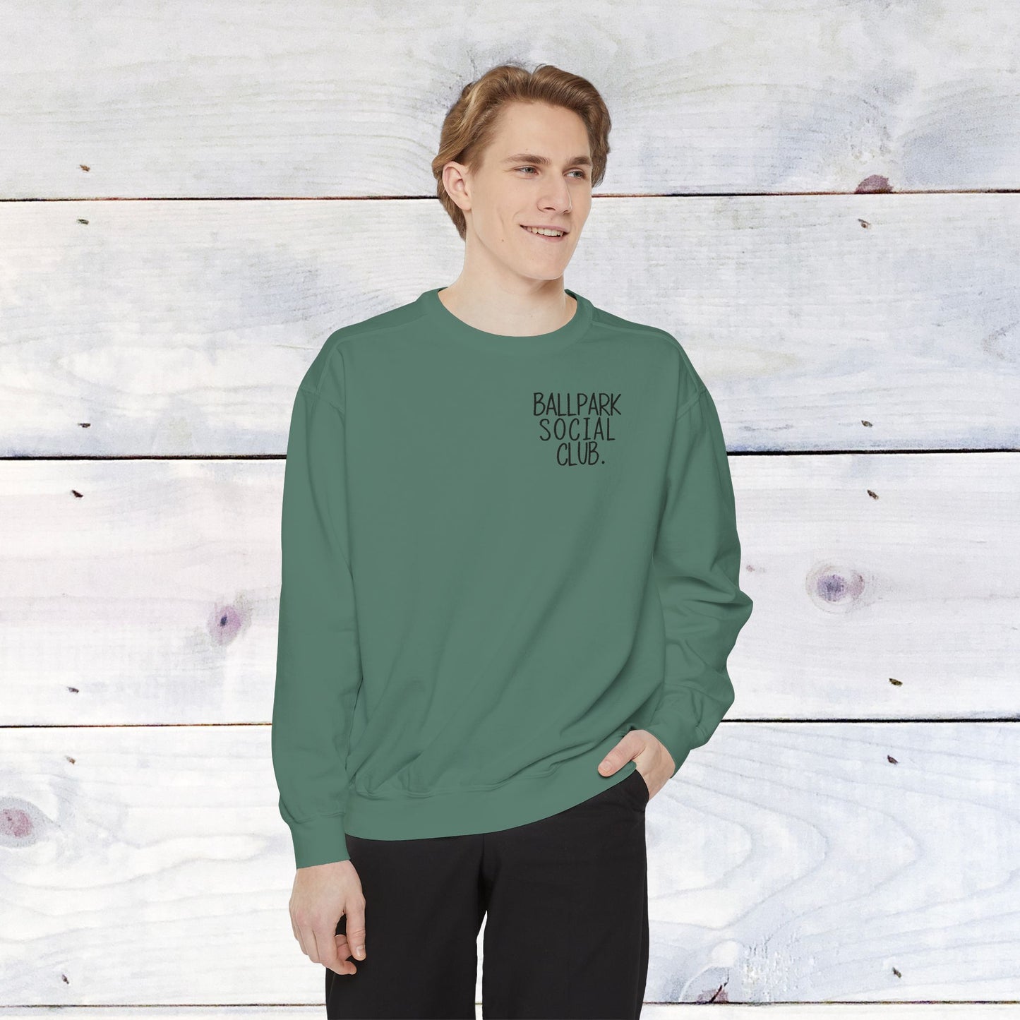 Ballpark Social Club Comfort Color Sweatshirt Black
