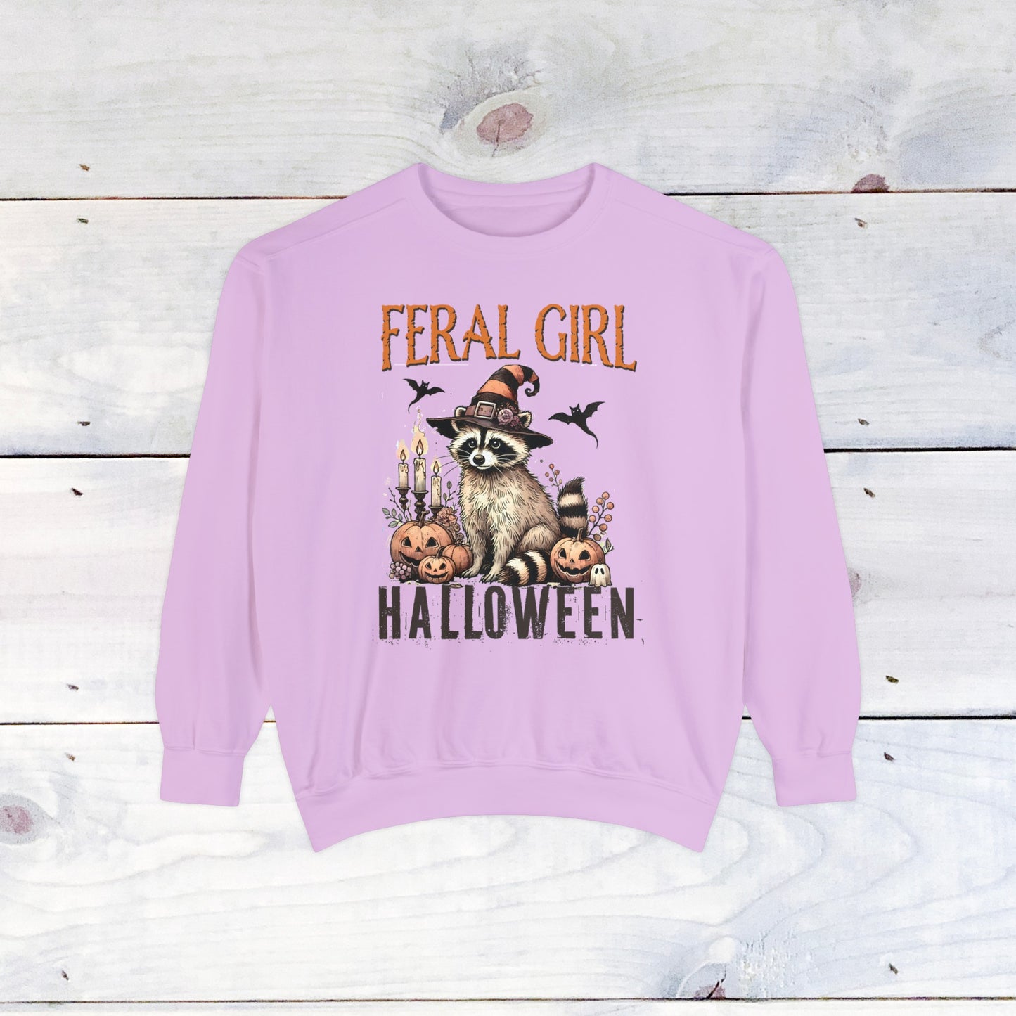 Feral Girl Halloween Comfort Colors Sweater
