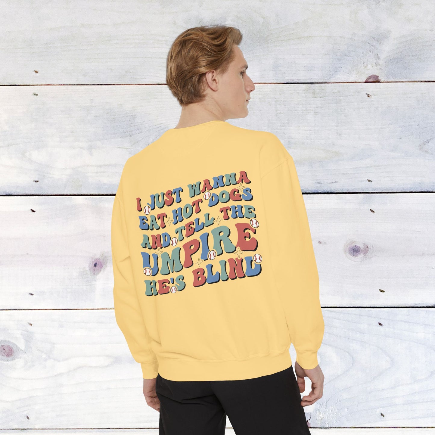 Baseball Mom Comfort Color Sweatshirt
