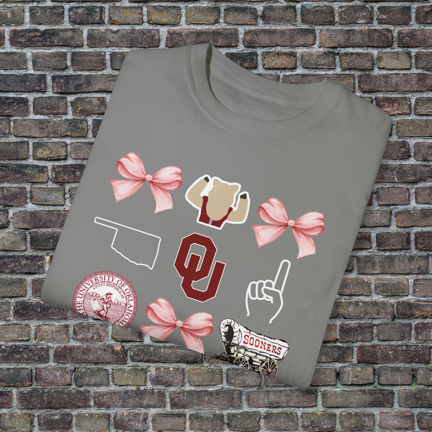 Oklahoma Sooners Bow Comfort Colors - Dark