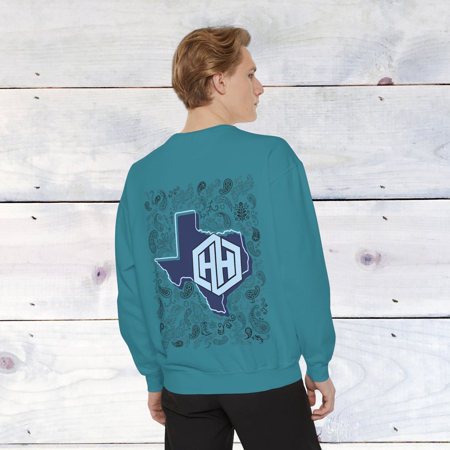 SPHE Deep in the Heart Back Comfort Colors Sweater