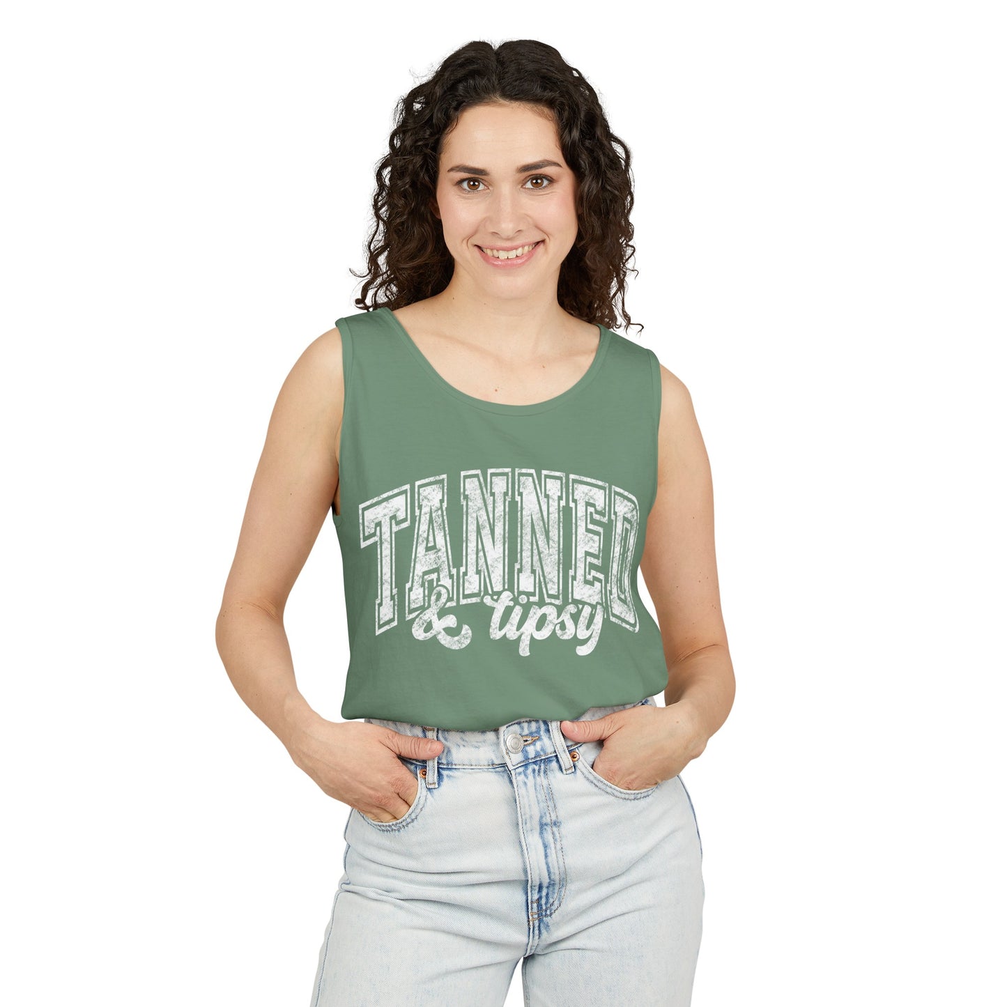 Tanned & Tipsy Comfort Colors Tank