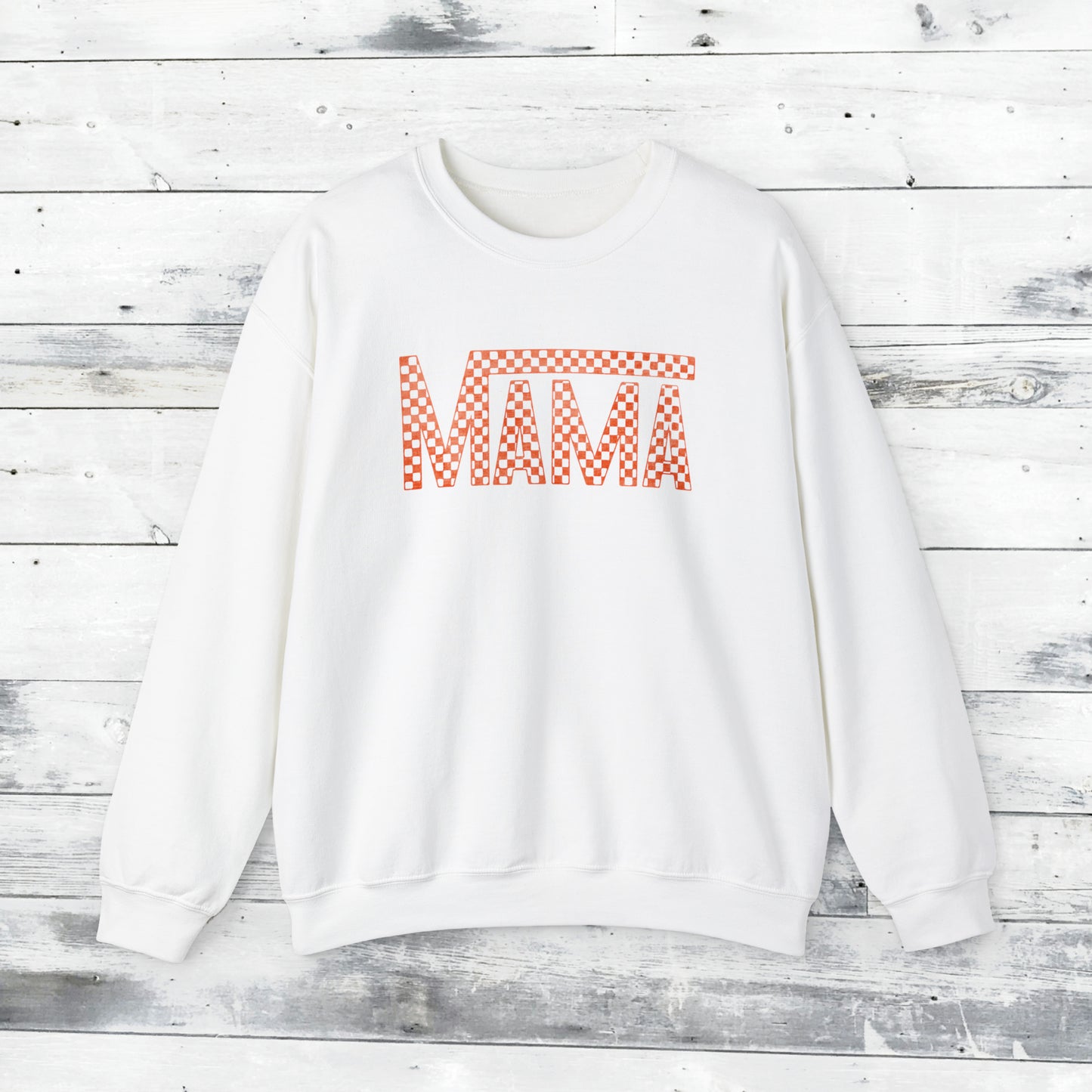 Orange Mama Checkered Sweater