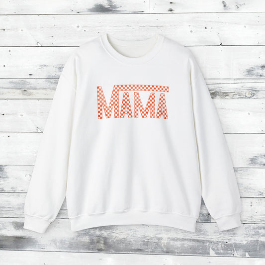 Orange Mama Checkered Sweater