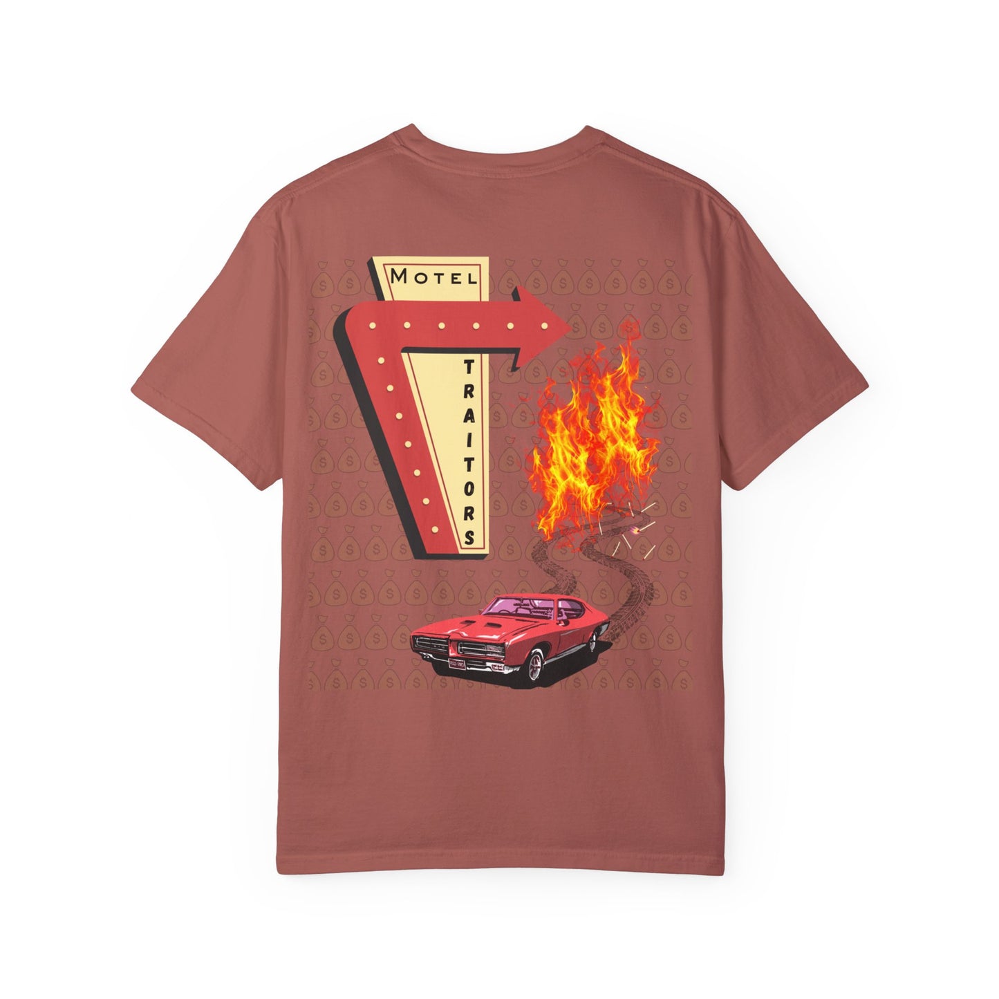 Motel Traitors - Taylor Swift Comfort Colors Shirt - Main Graphic on back