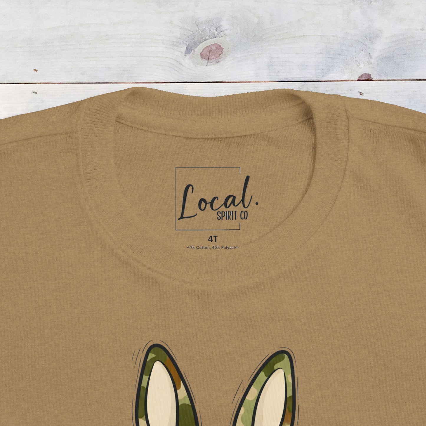 Camo Bunny Toddler Shirt