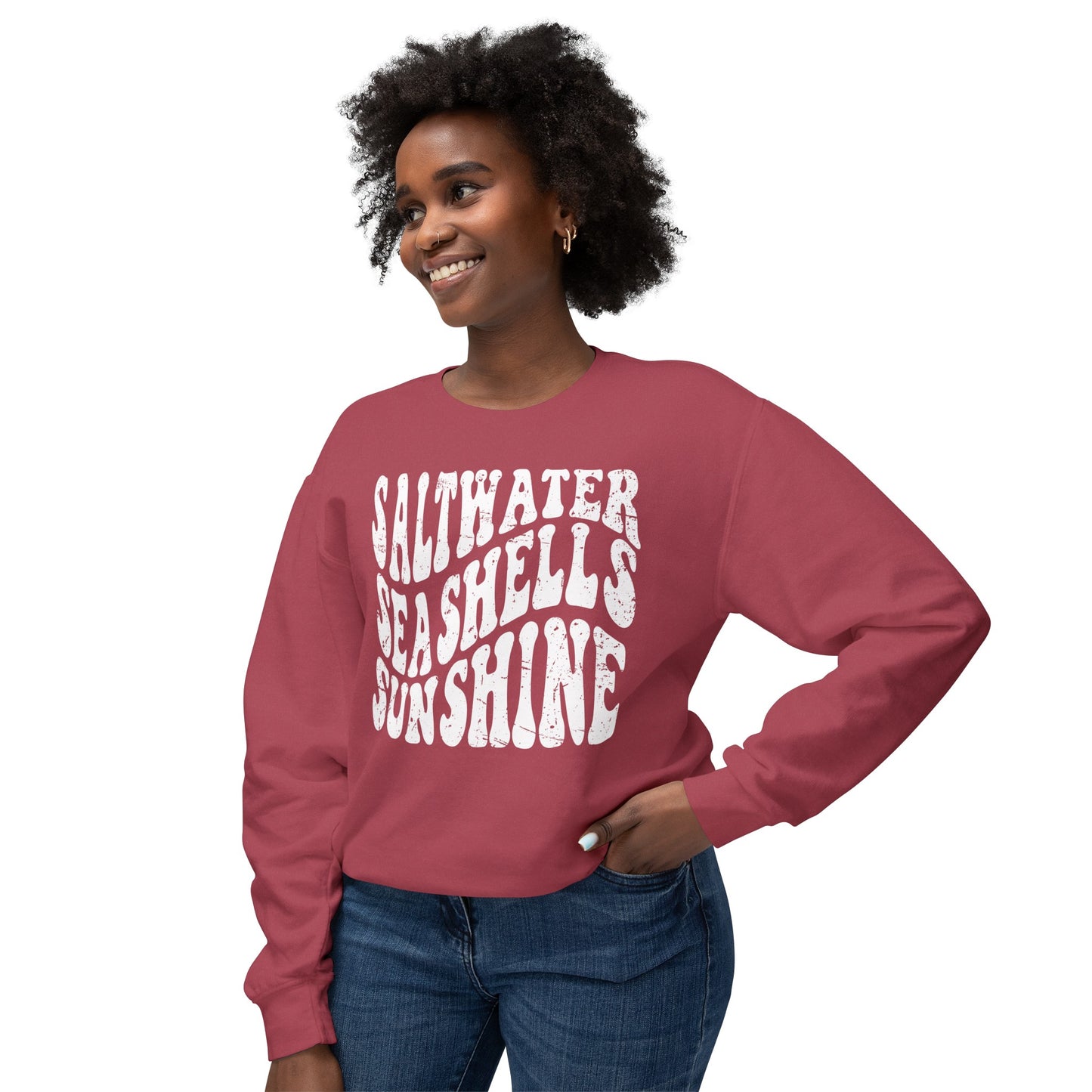 Sunshine, Seashells, Saltwater Comfort Colors Sweater