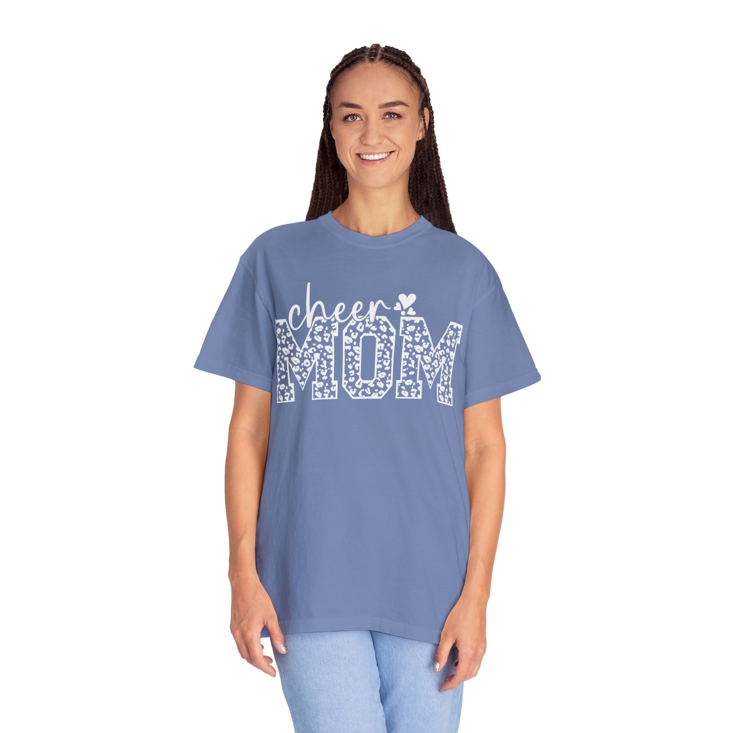 Cheetah Cheer Mom - Comfort Colors T