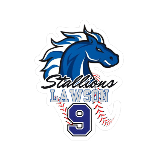 Stallions 9 Custom Vinyl Sticker