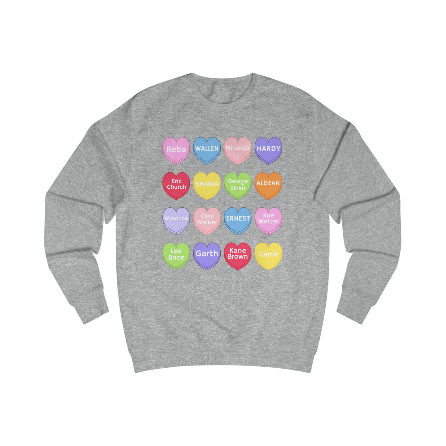 Country Conversation Hearts Sweater