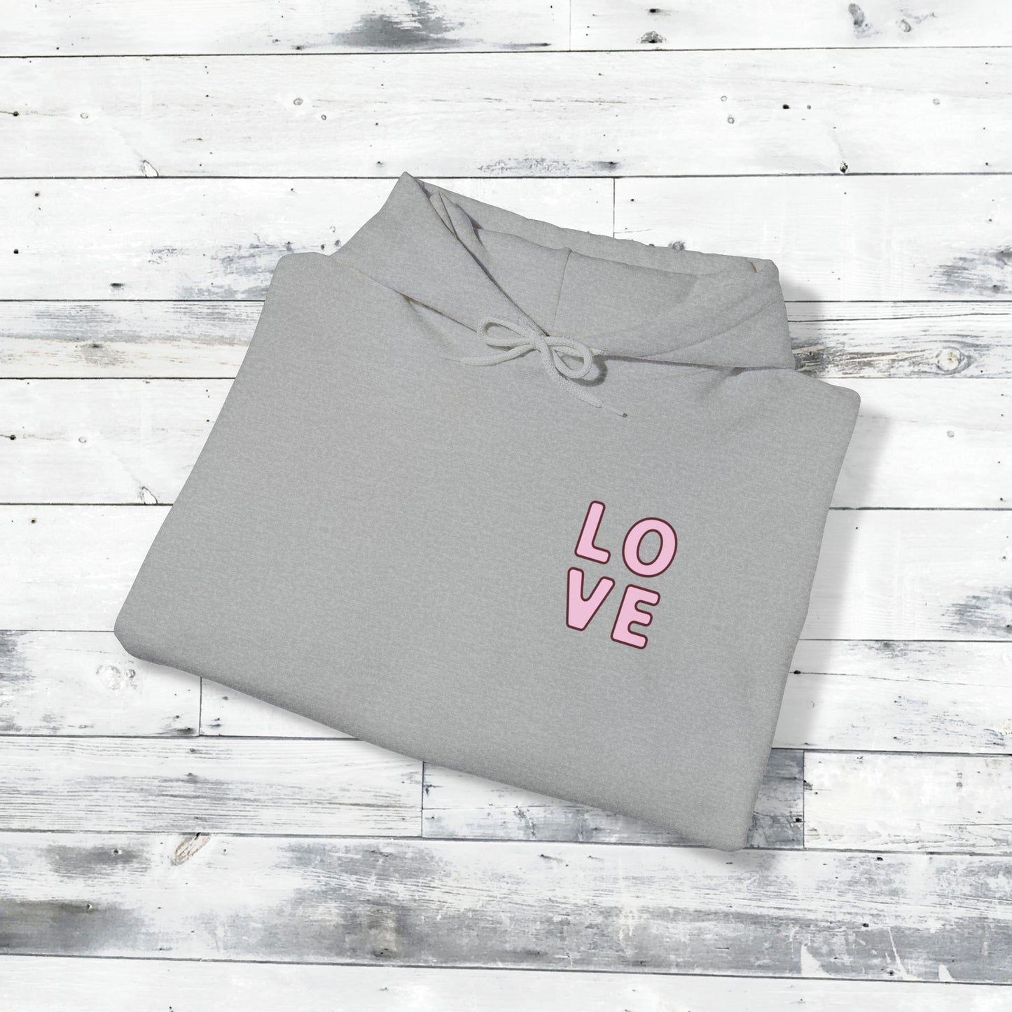 Valentines LOVE Hoodie - XOXO right cuff