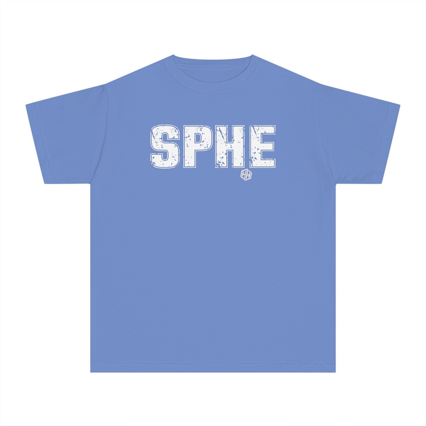 SPHE Youth Comfort Colors T . White Text