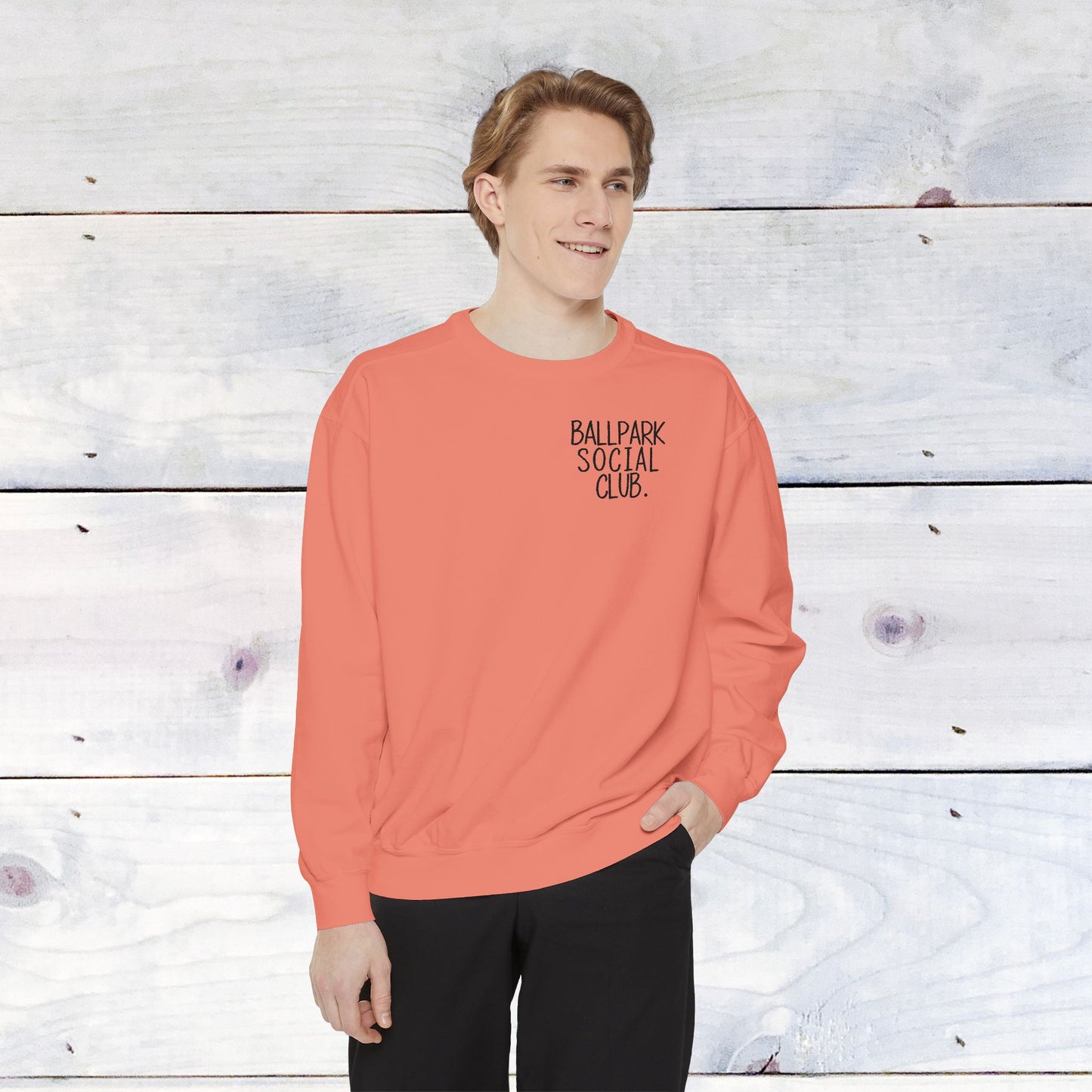 Ballpark Social Club Comfort Color Sweatshirt Black
