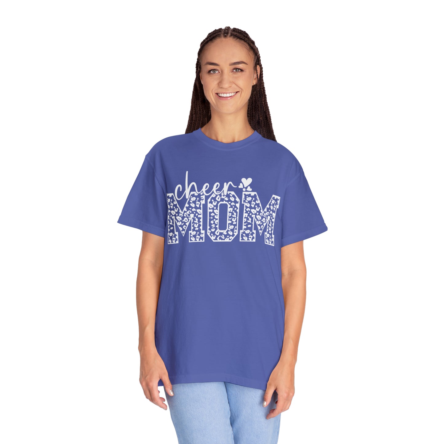 Cheetah Cheer Mom - Comfort Colors T