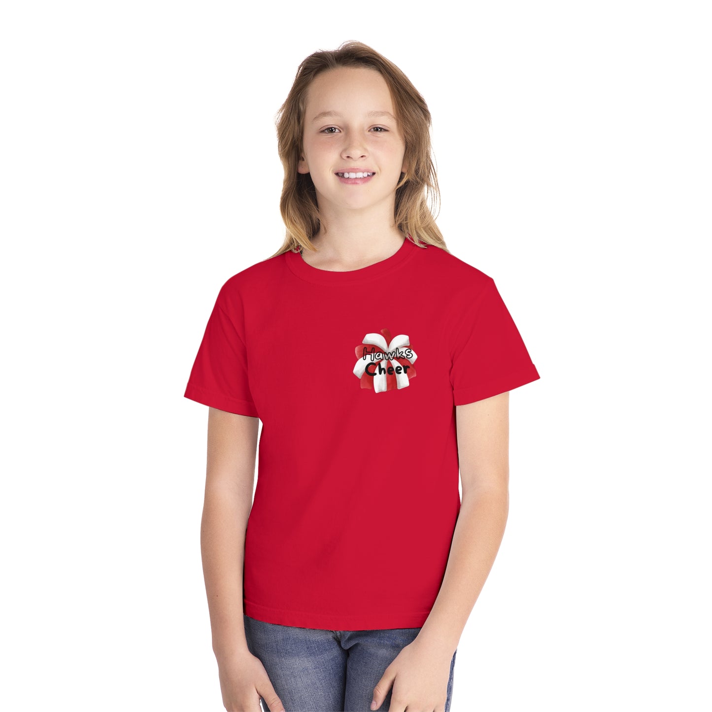 Youth Fun Hawks Cheer Tee