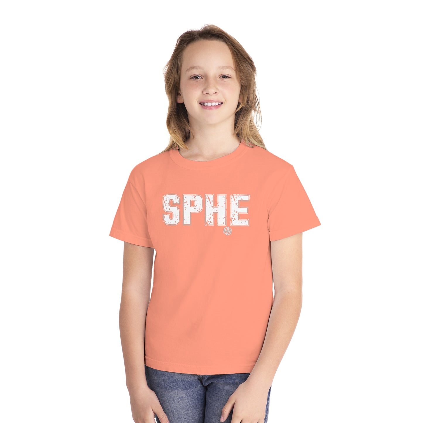 SPHE Youth Comfort Colors T . White Text