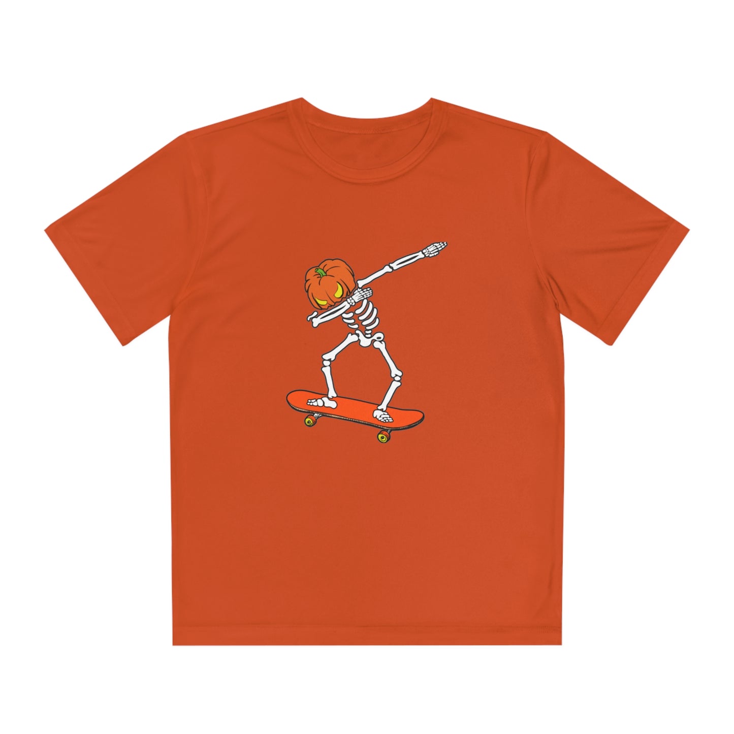 Dabbing Pumpkin Skelly Skater T