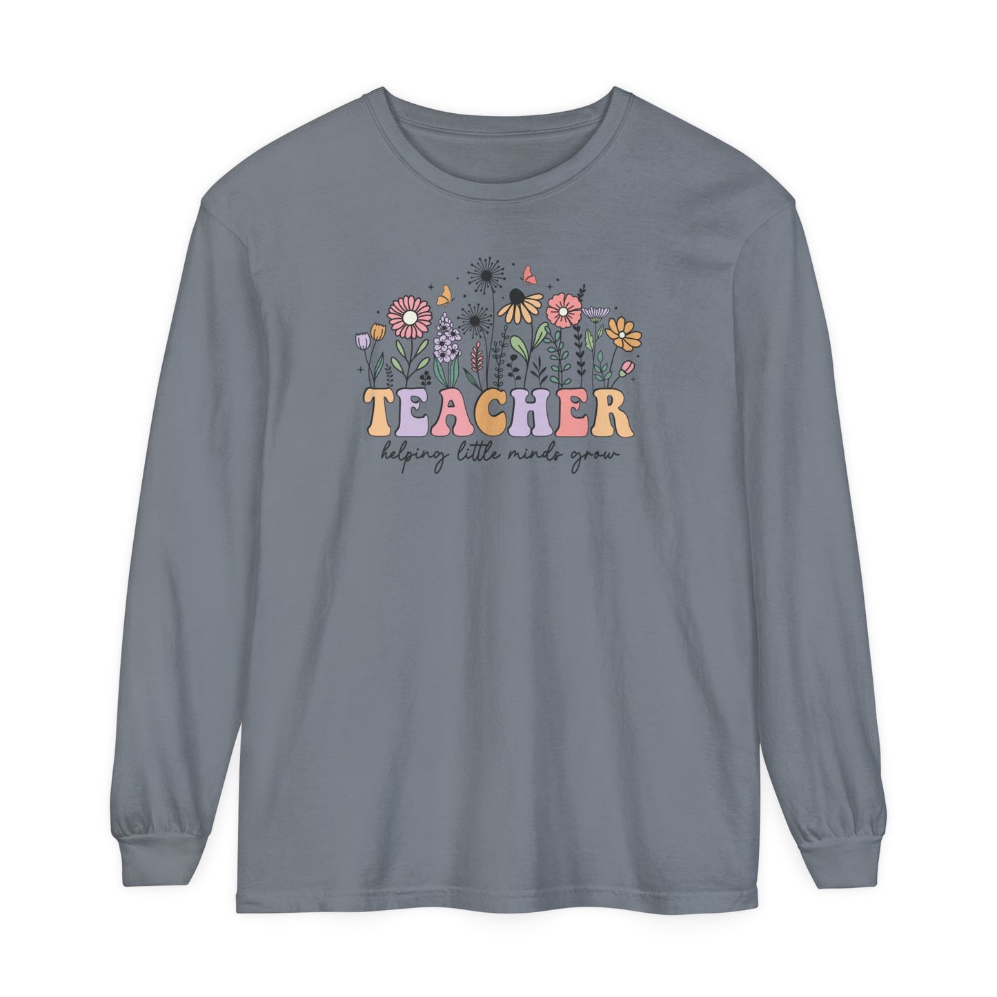 Teacher Long Sleeve Comfort Colors T-Shirt