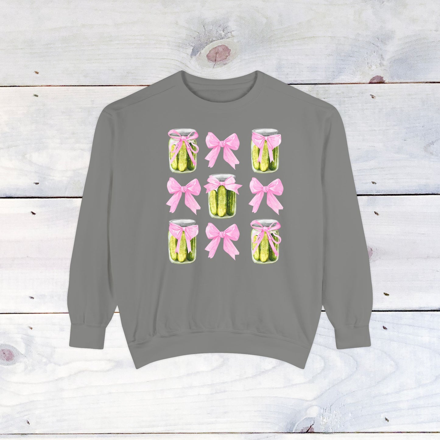Pickles & Bows Adult Comfort Colors Sweatshirt