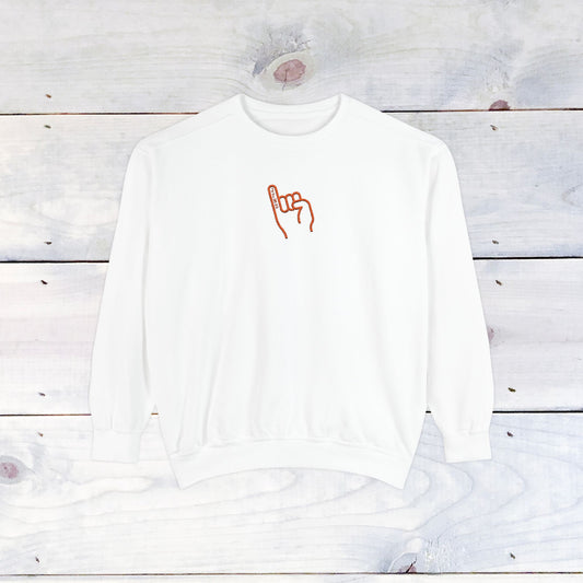 JFND Stingers Up Embroidery Unisex Comfort Colors Sweater