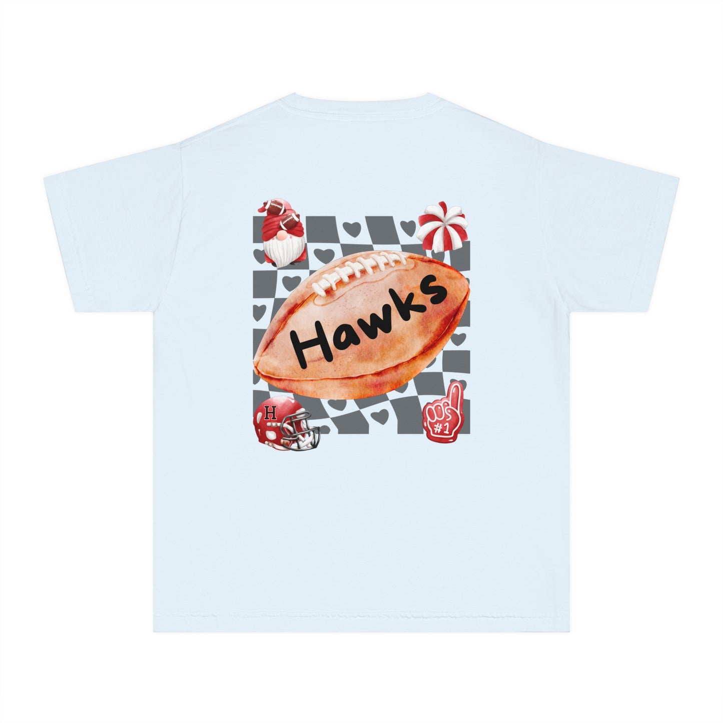 Youth Fun Hawks Cheer Tee