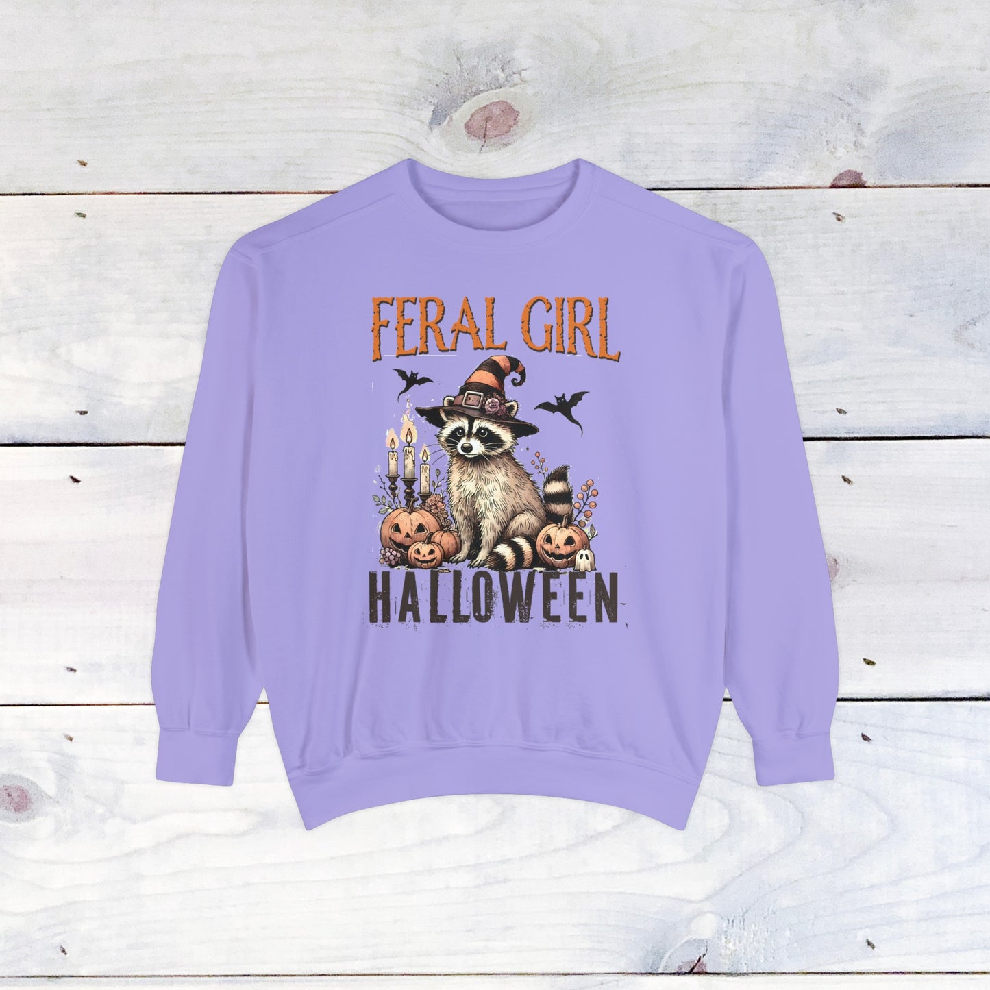 Feral Girl Halloween Comfort Colors Sweater