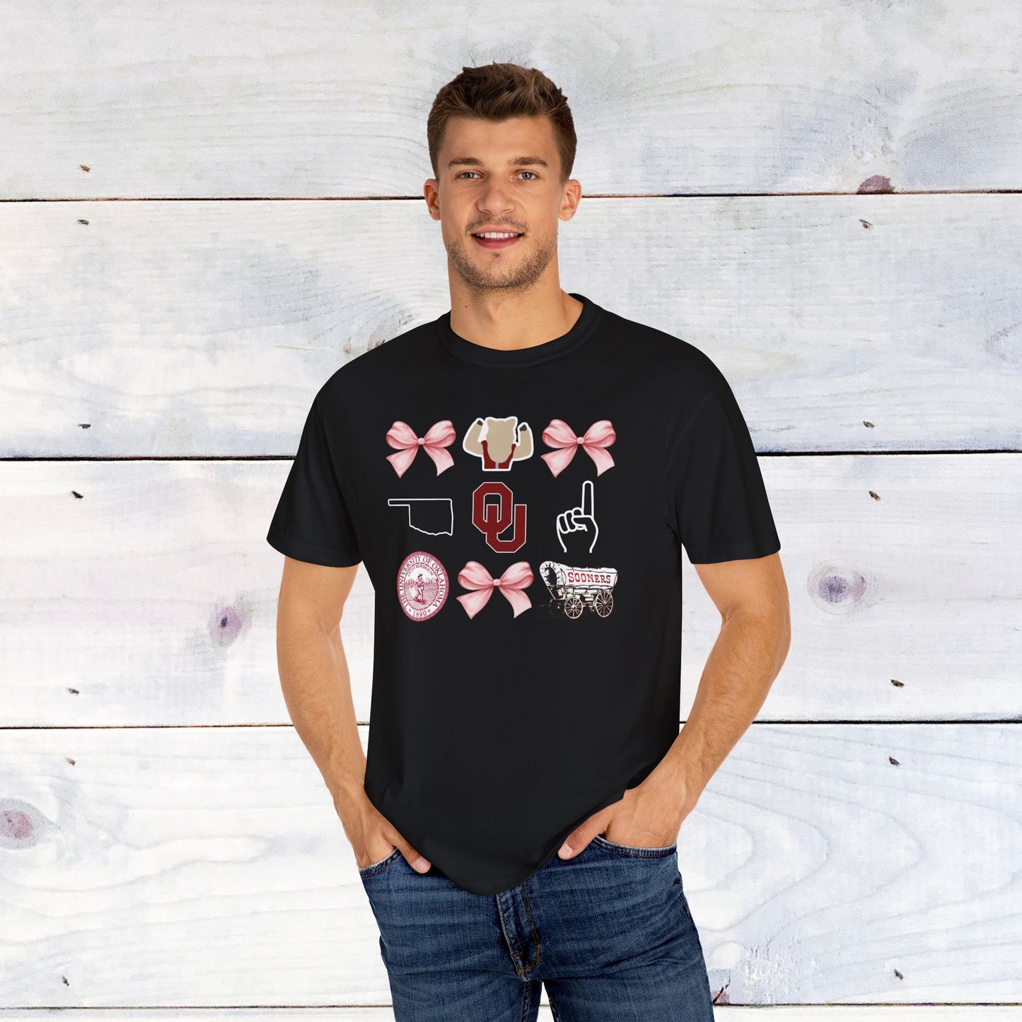 Oklahoma Sooners Bow Comfort Colors - Dark