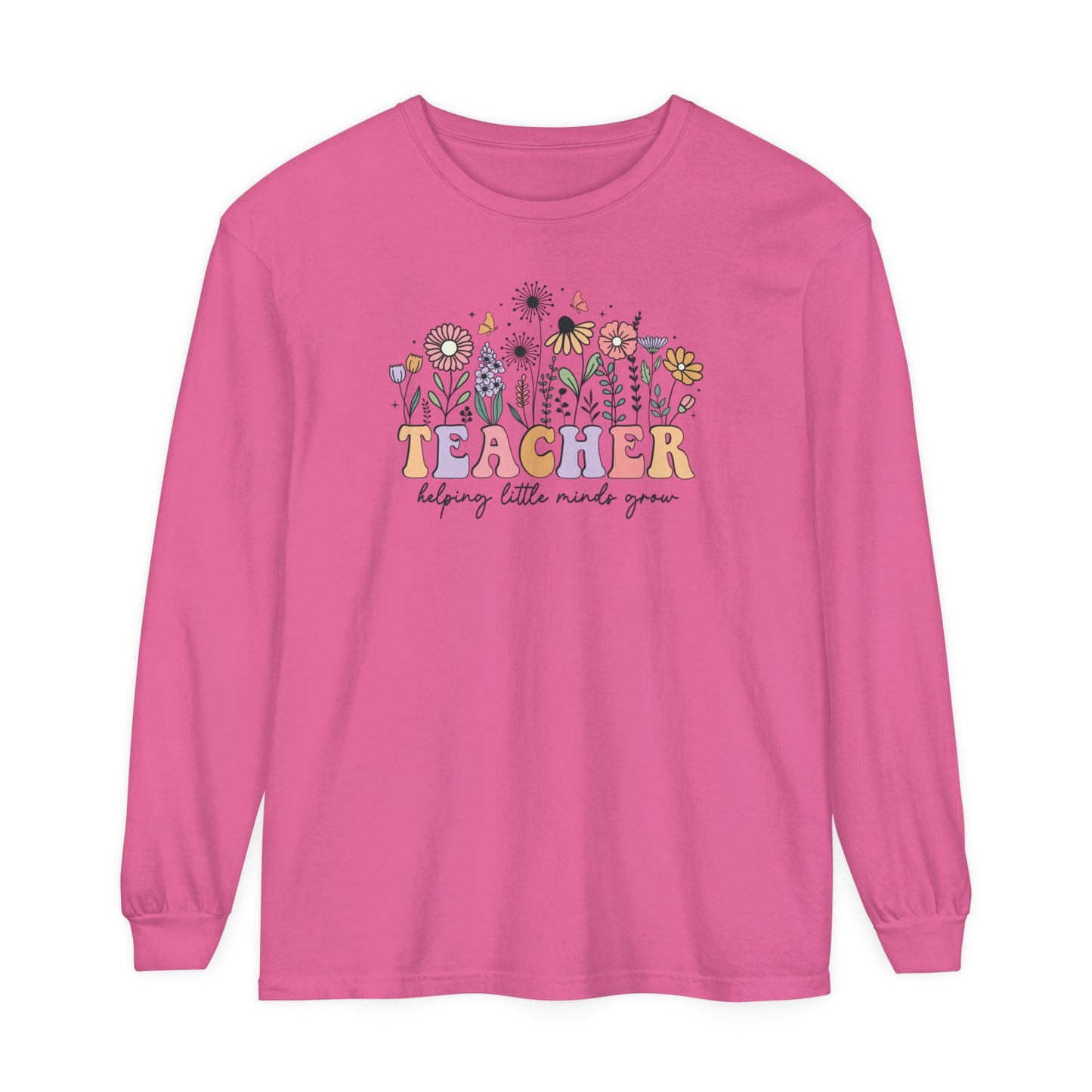 Teacher Long Sleeve Comfort Colors T-Shirt