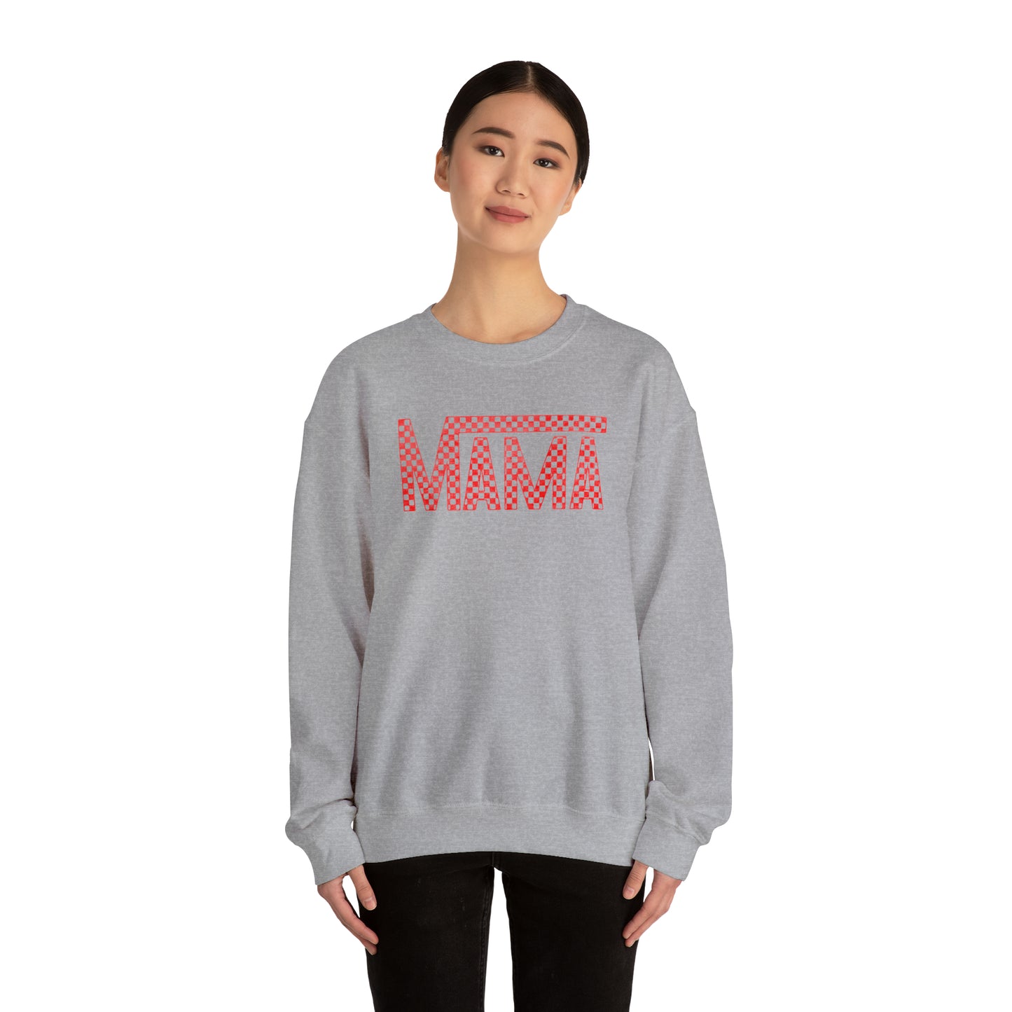 Red Mama Checkered Sweater