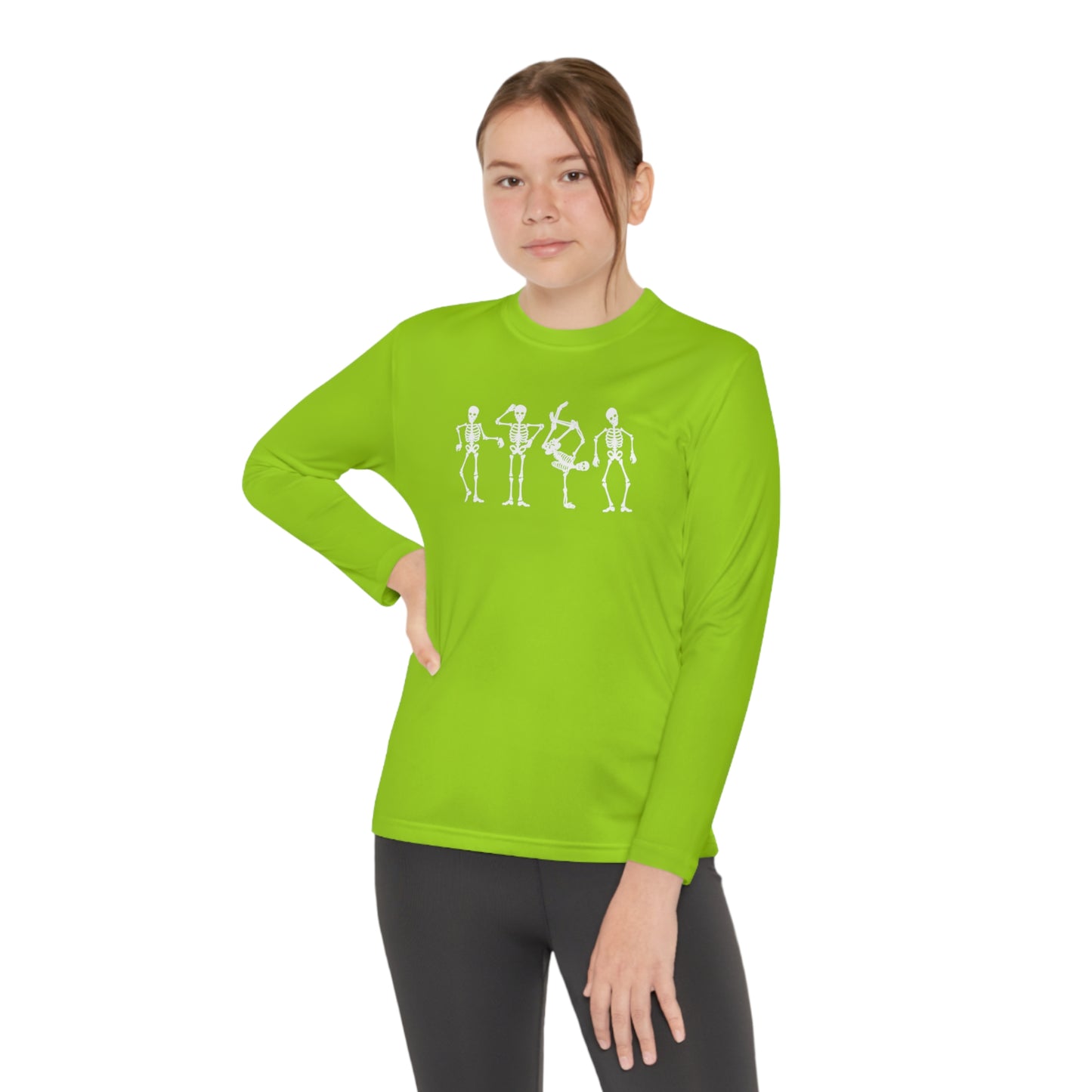 Youth Dancing Skelly Long Sleeve T-Shirt
