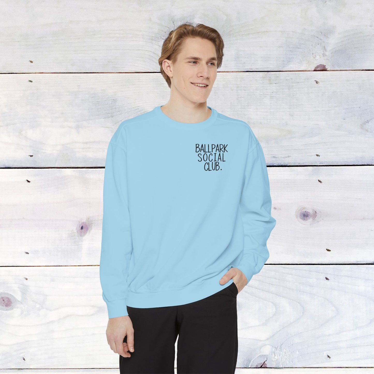 Ballpark Social Club Comfort Color Sweatshirt Black