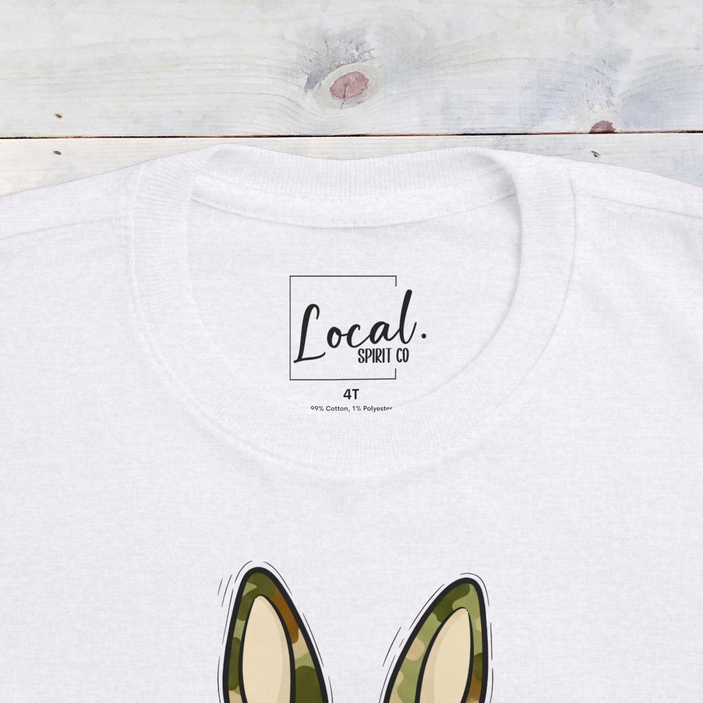 Camo Bunny Toddler Shirt