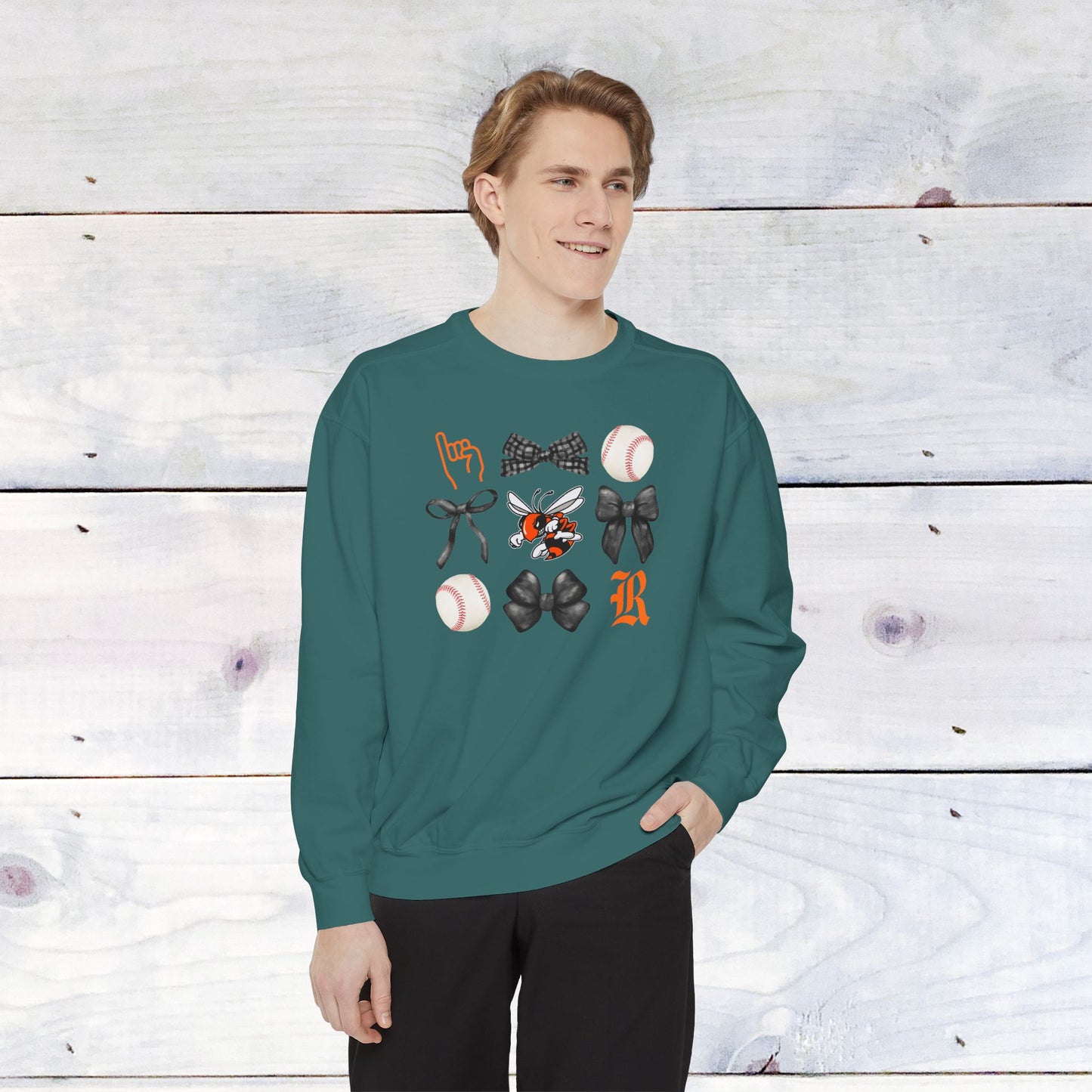 The GRID Rockwall Baseball Comfort Colors Sweater