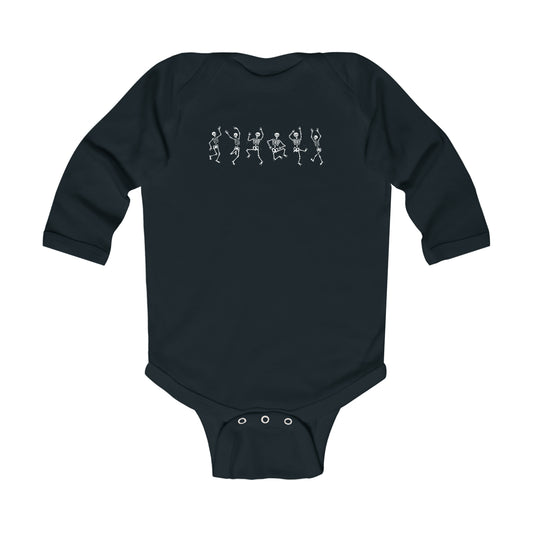 Infant Long Sleeve Dancing Skeleton Onesie