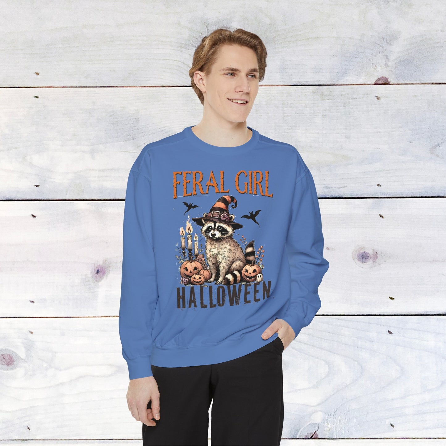Feral Girl Halloween Comfort Colors Sweater