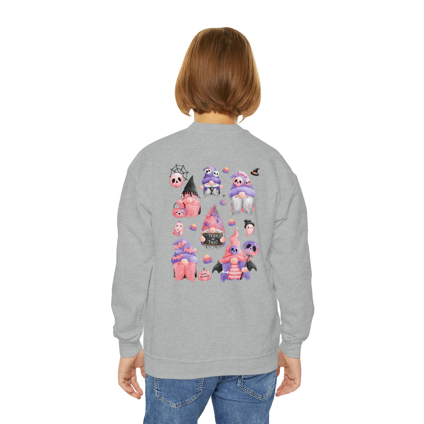 Girls Youth Halloween Gnome Sweater 2