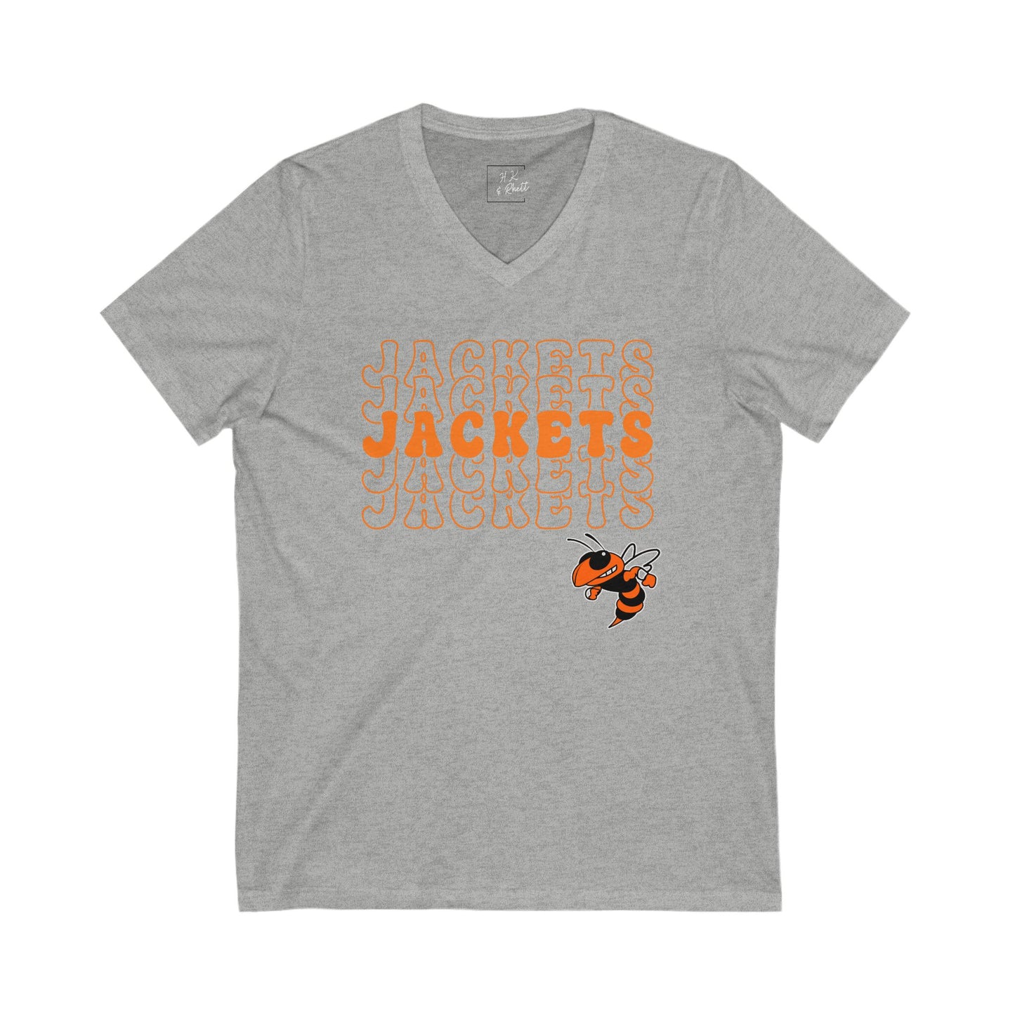Jackets jackets JACKETS Unisex V-Neck Tee